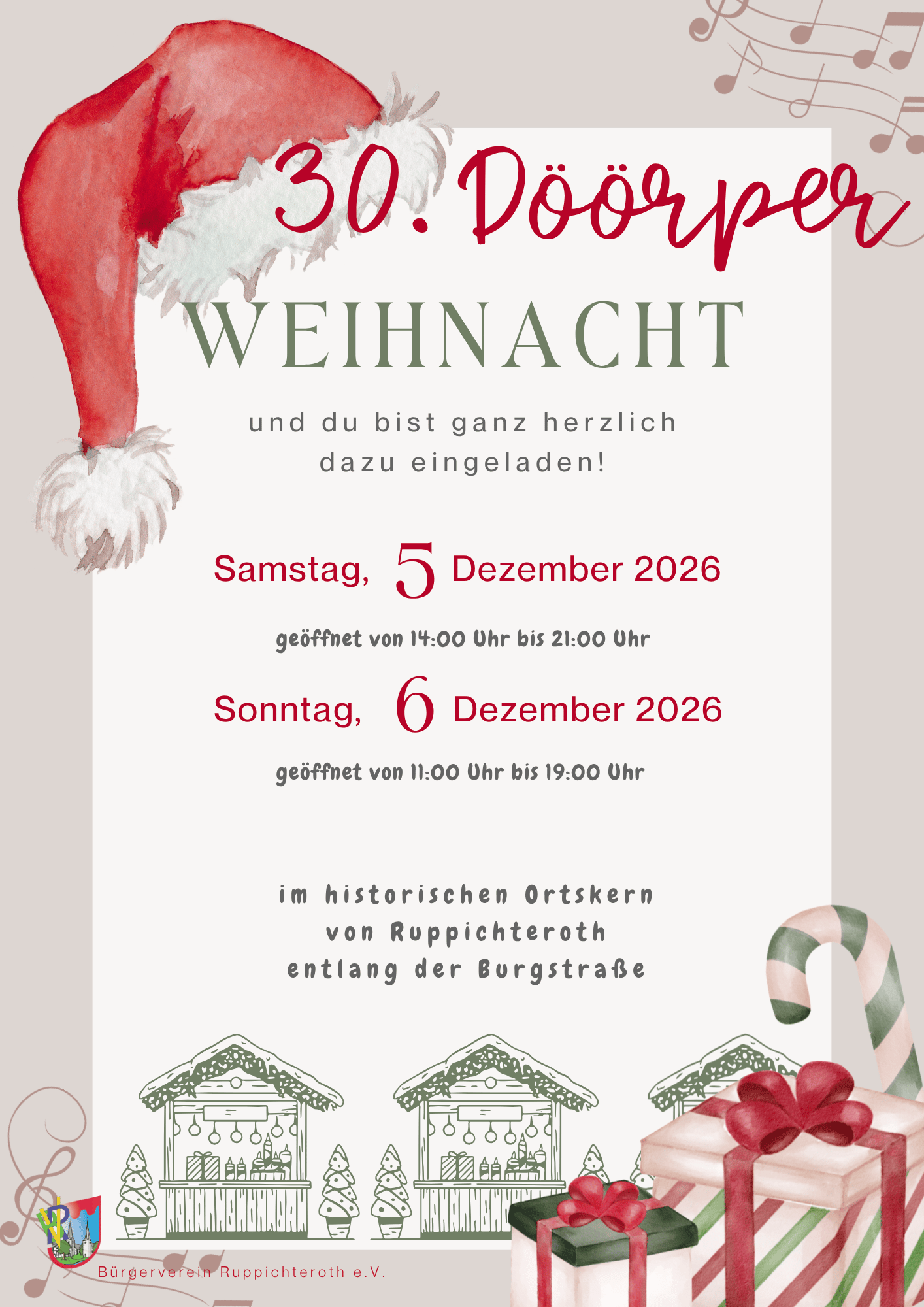 30. Döörper Weihnacht Flyer - 1 30. Döörper Weihnacht Flyer - 1