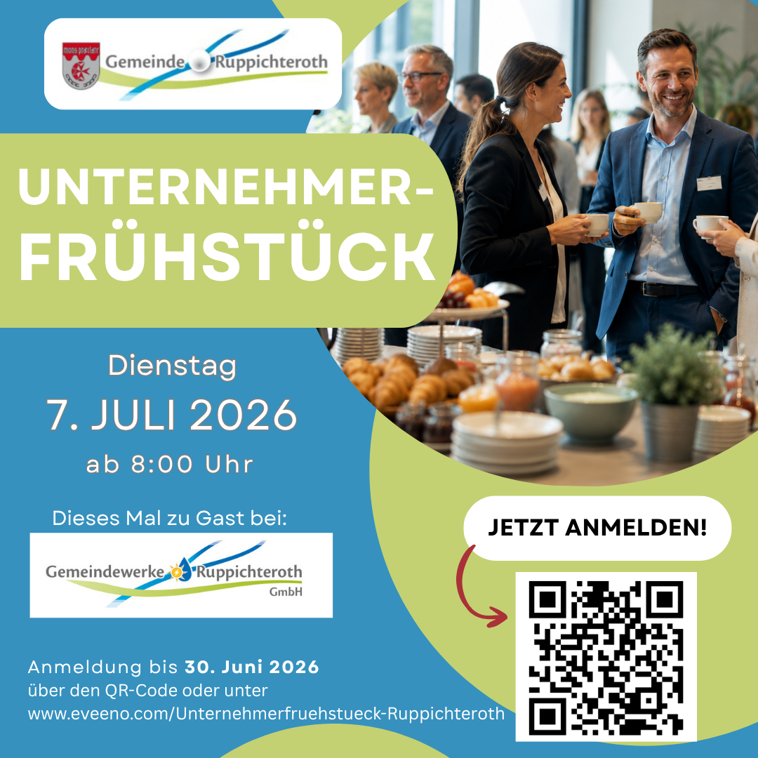 Unternehmerfrühstück Save the Date - 2